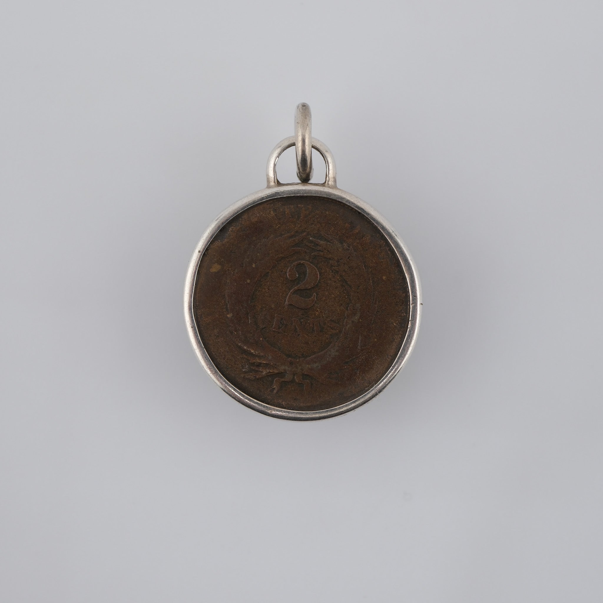 Union and Unity | United States, 1864 | Civil War Two-Cent Coin in Sterling Silver