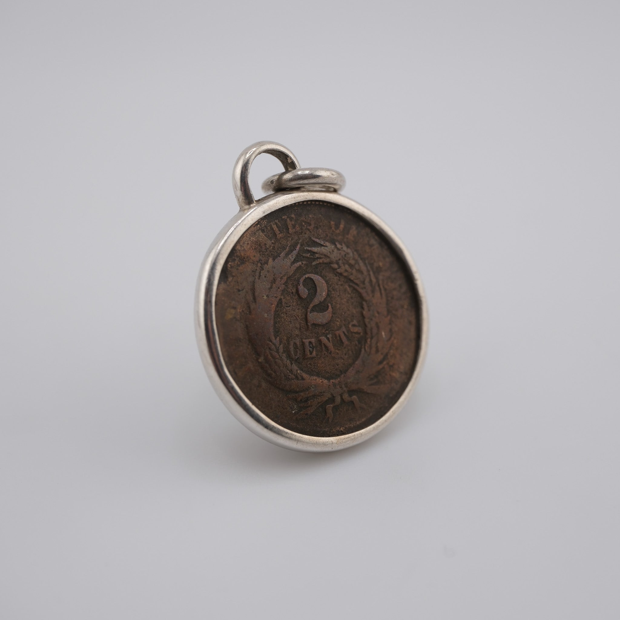 Union and Unity | United States, 1864 | Civil War Two-Cent Coin in Sterling Silver