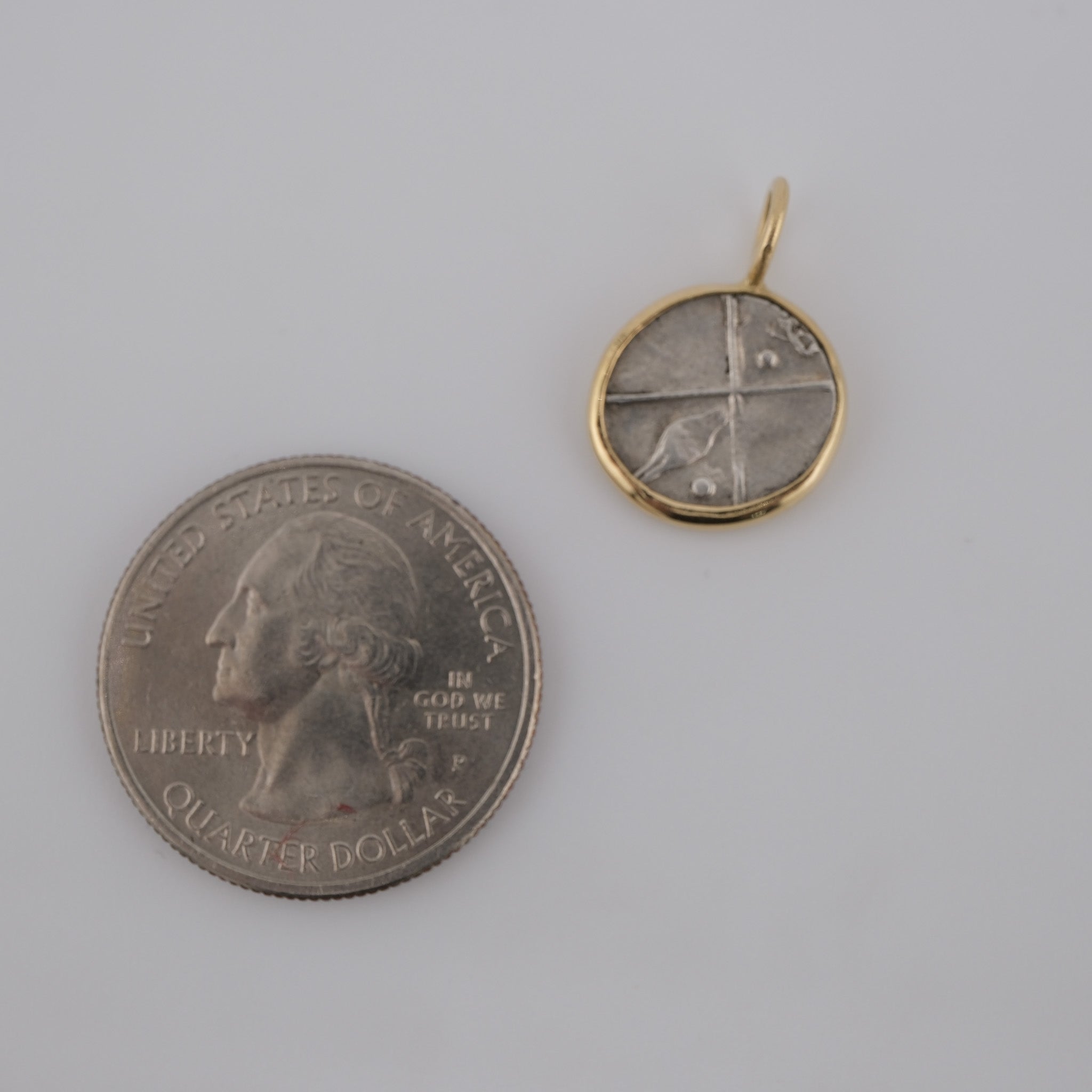 Chersonesos – Ancient Greek Silver Hemidrachm Pendant in 18k Gold (c. 386–338 BC)