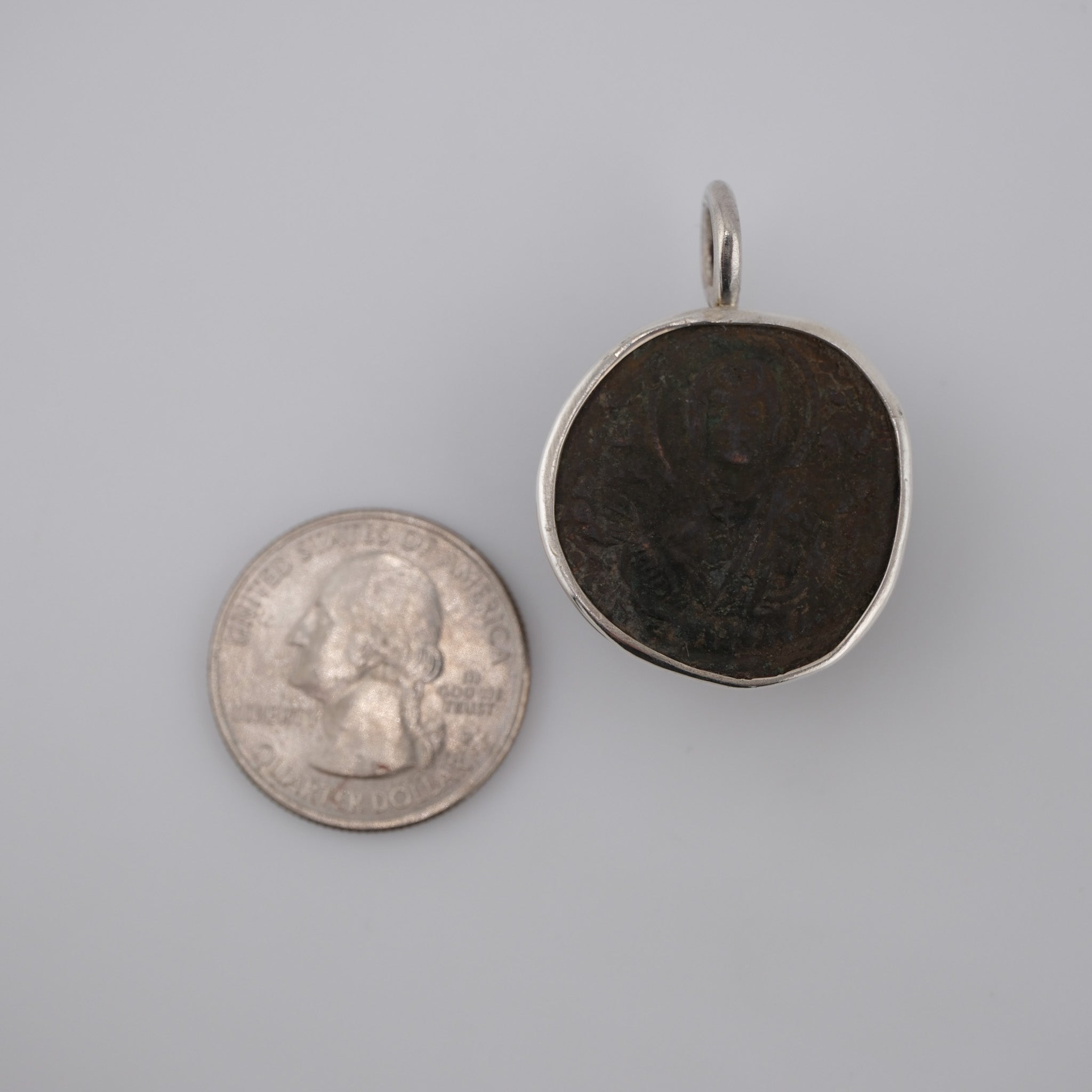 Byzantine Christ Portrait in Silver