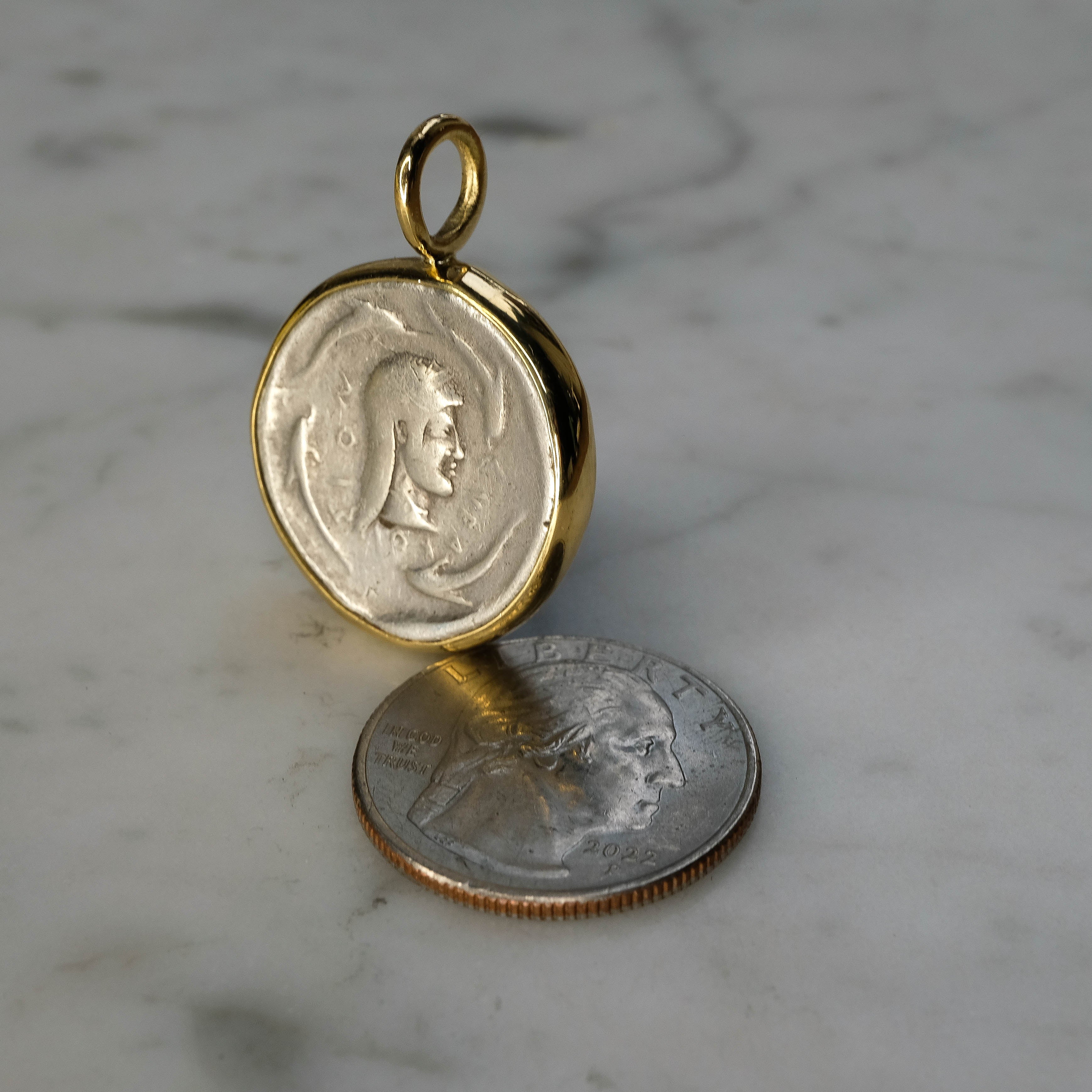 Sicily, Tetradrachm (Dolphine, Nike and Arethusa) 480 BC