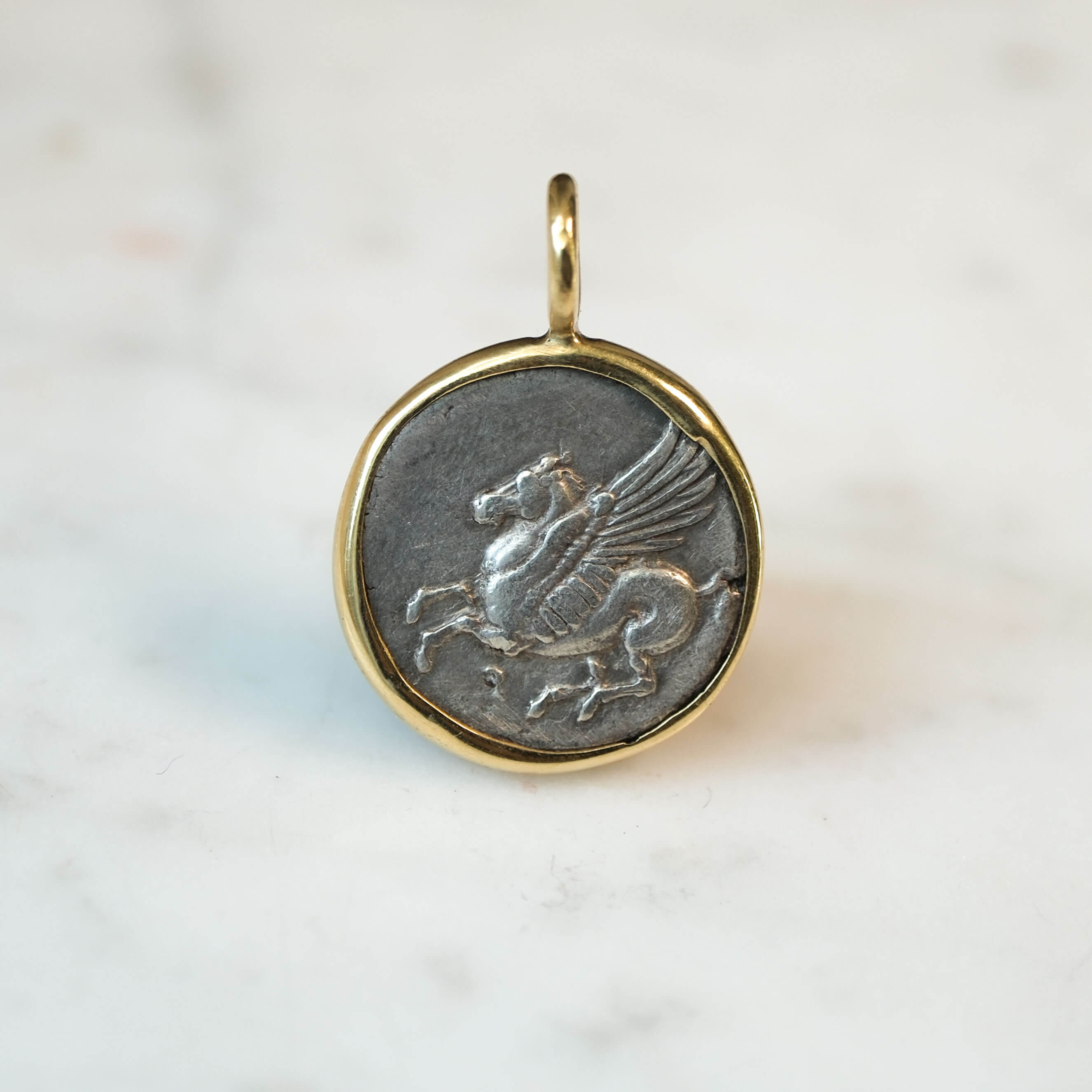 Corinthian Stater Pendant in 18k Gold