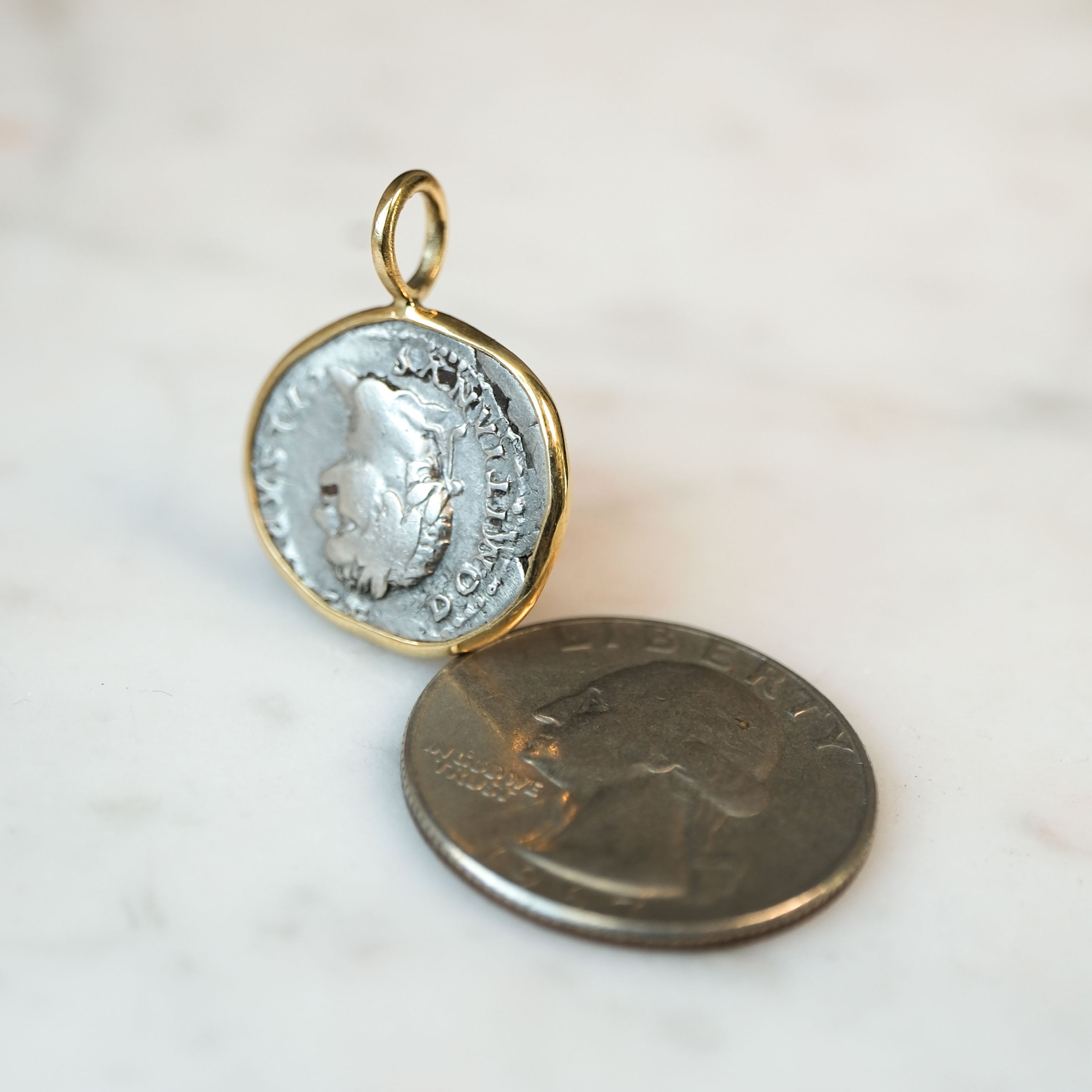Denarius with the She-Wolf and Twins, AD 77 to 78