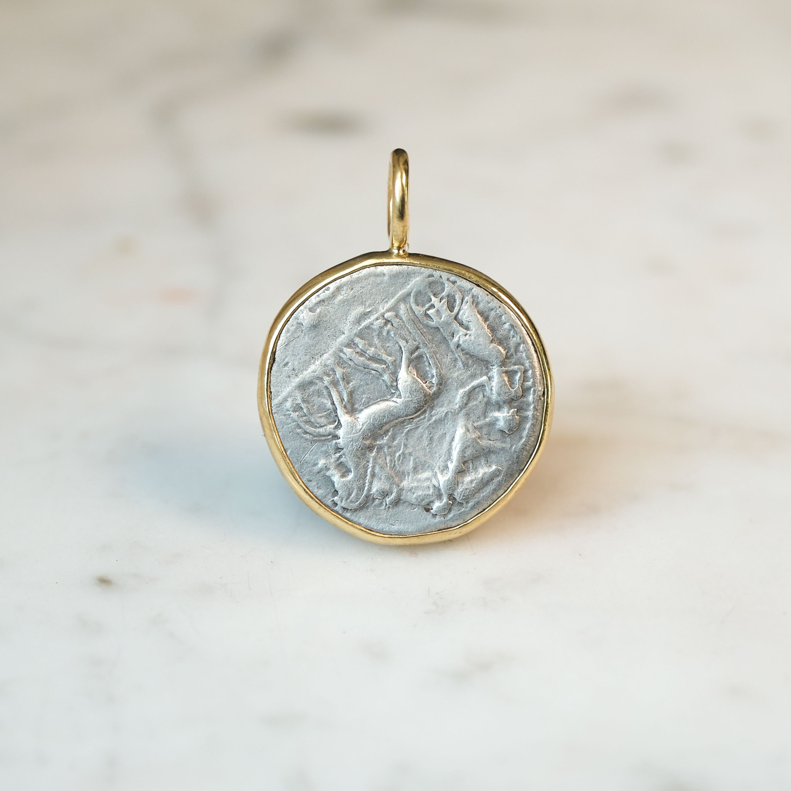 Sicily, Tetradrachm (Dolphine, Nike and Arethusa) 480 BC