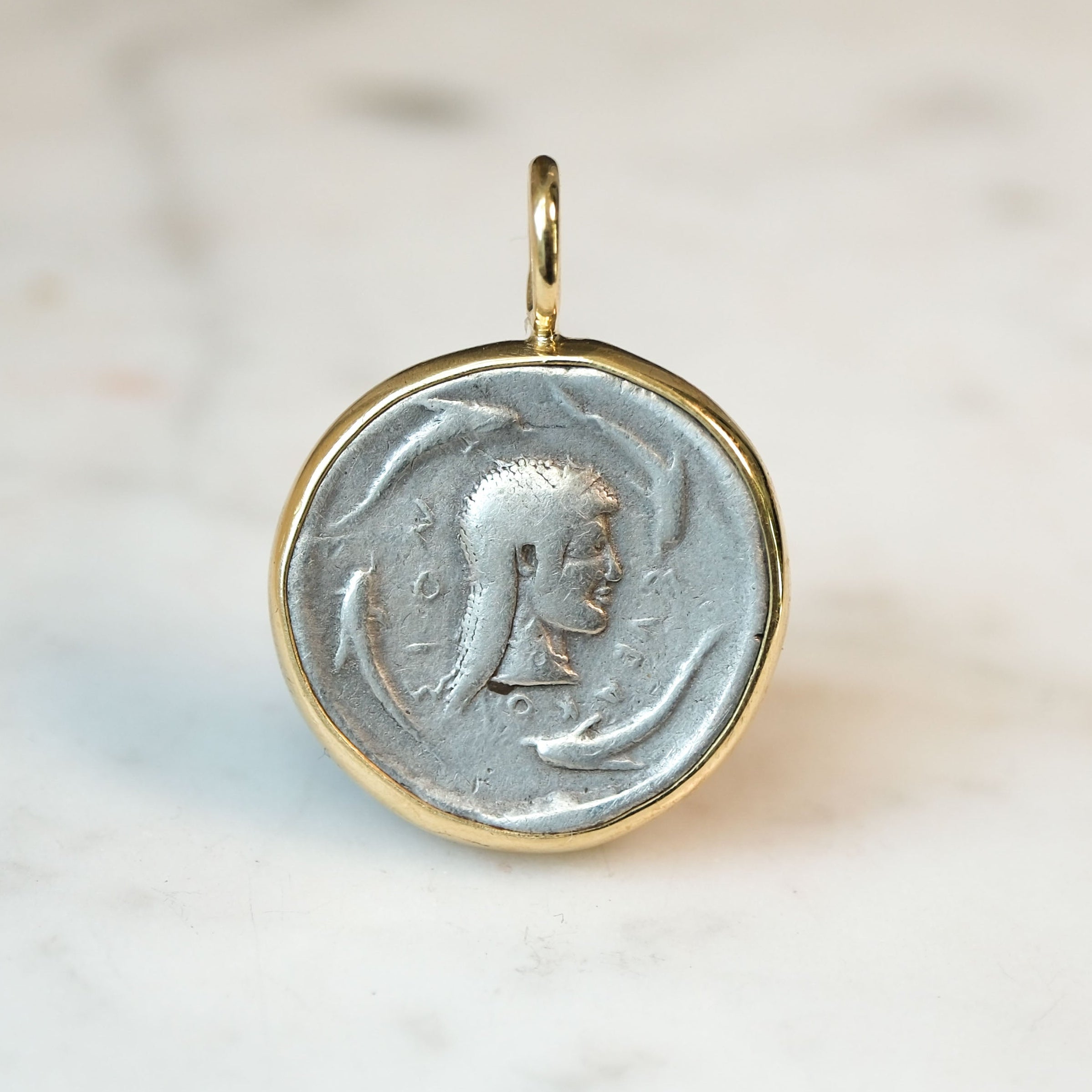 Sicily, Tetradrachm (Dolphine, Nike and Arethusa) 480 BC