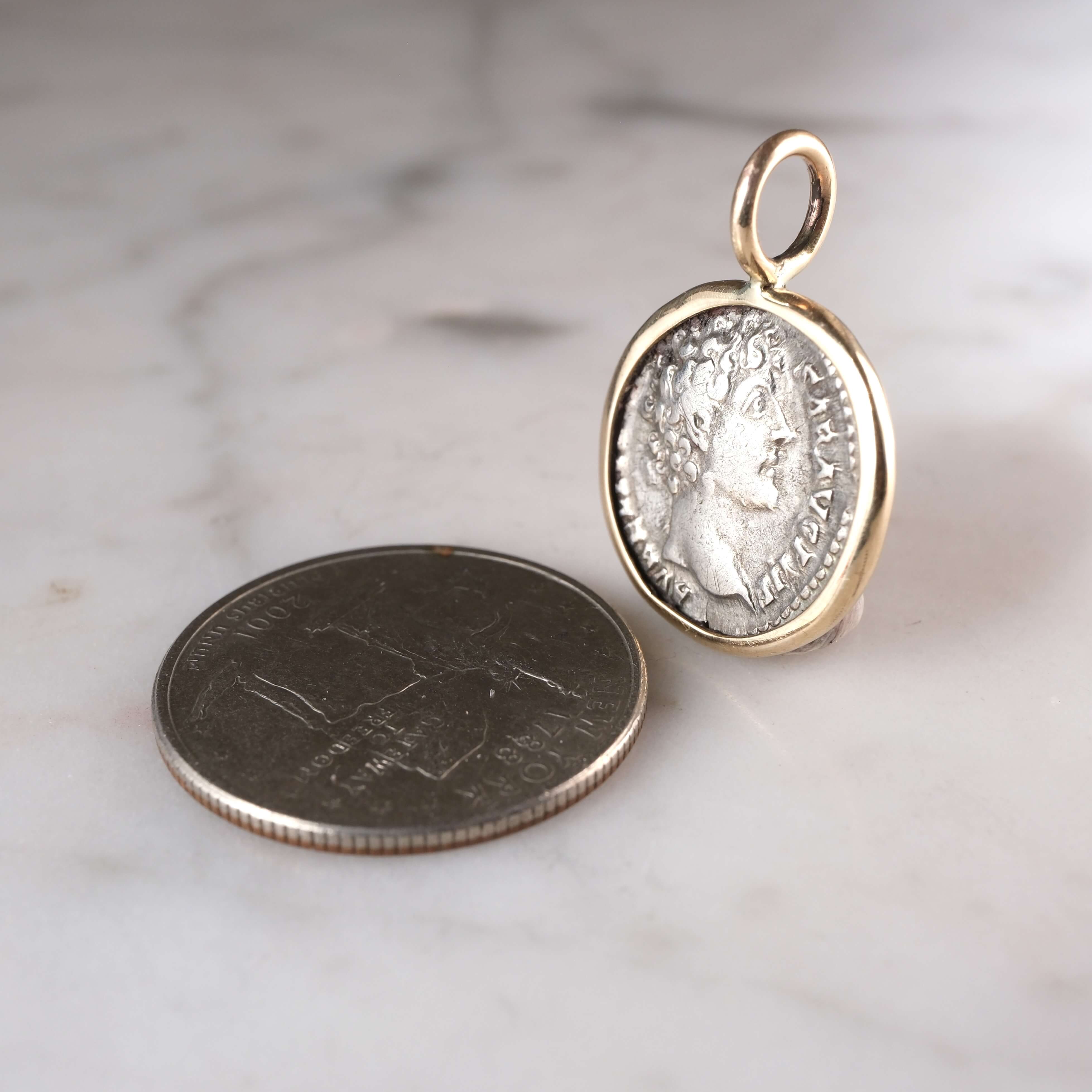 Roman Silver Denarius of Marcus Aurelius