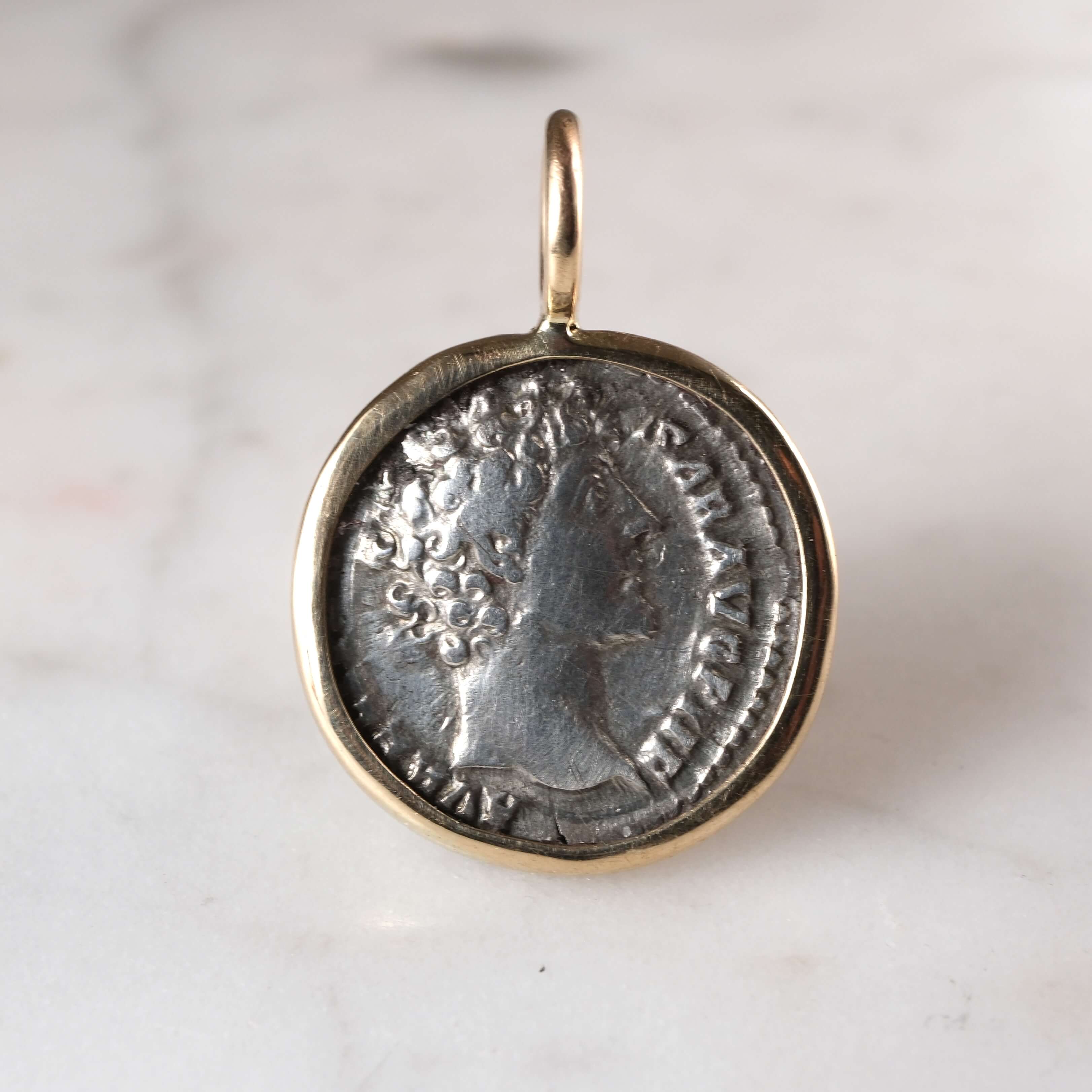 Roman Silver Denarius of Marcus Aurelius