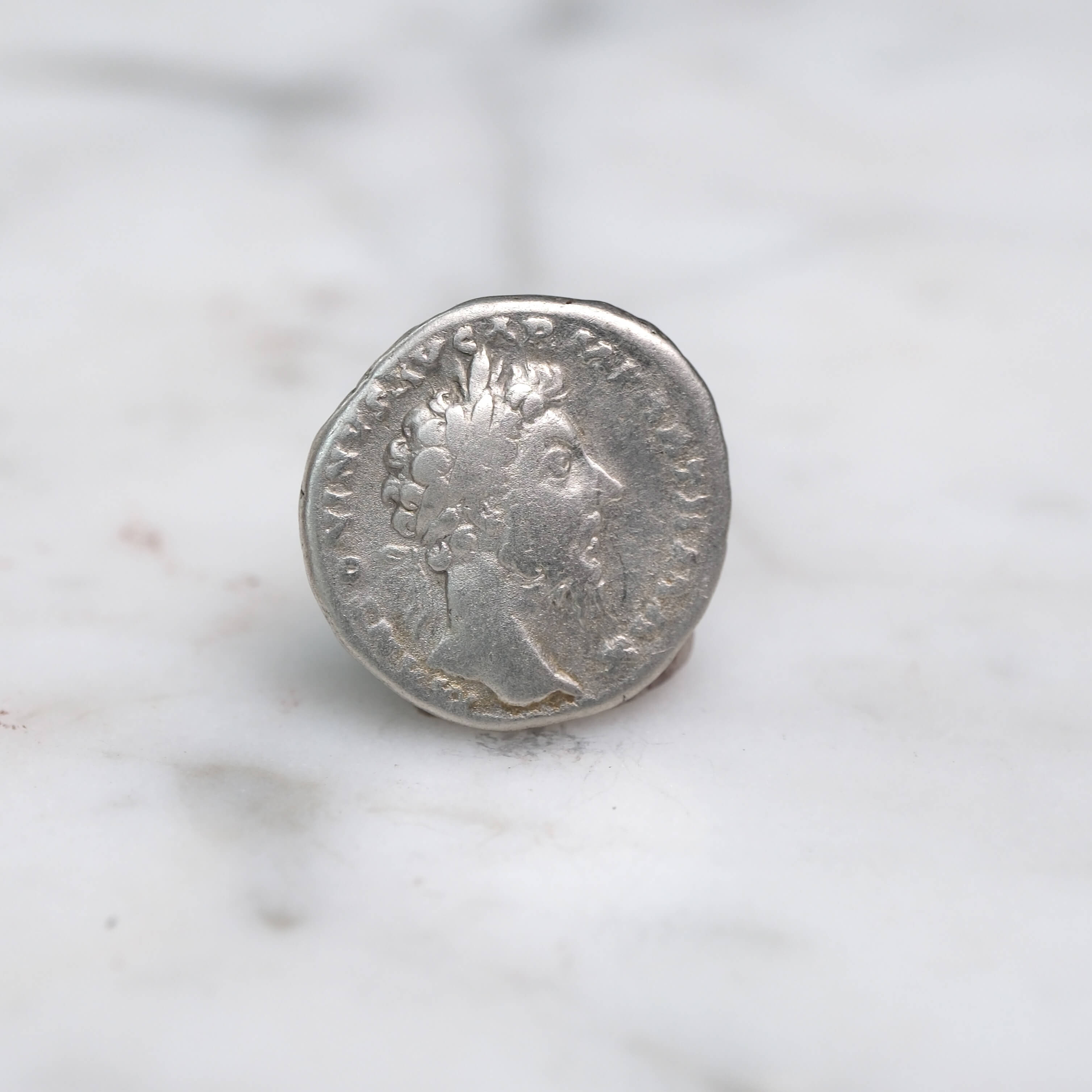 Marcus Aurelius Silver Denarius - Pax