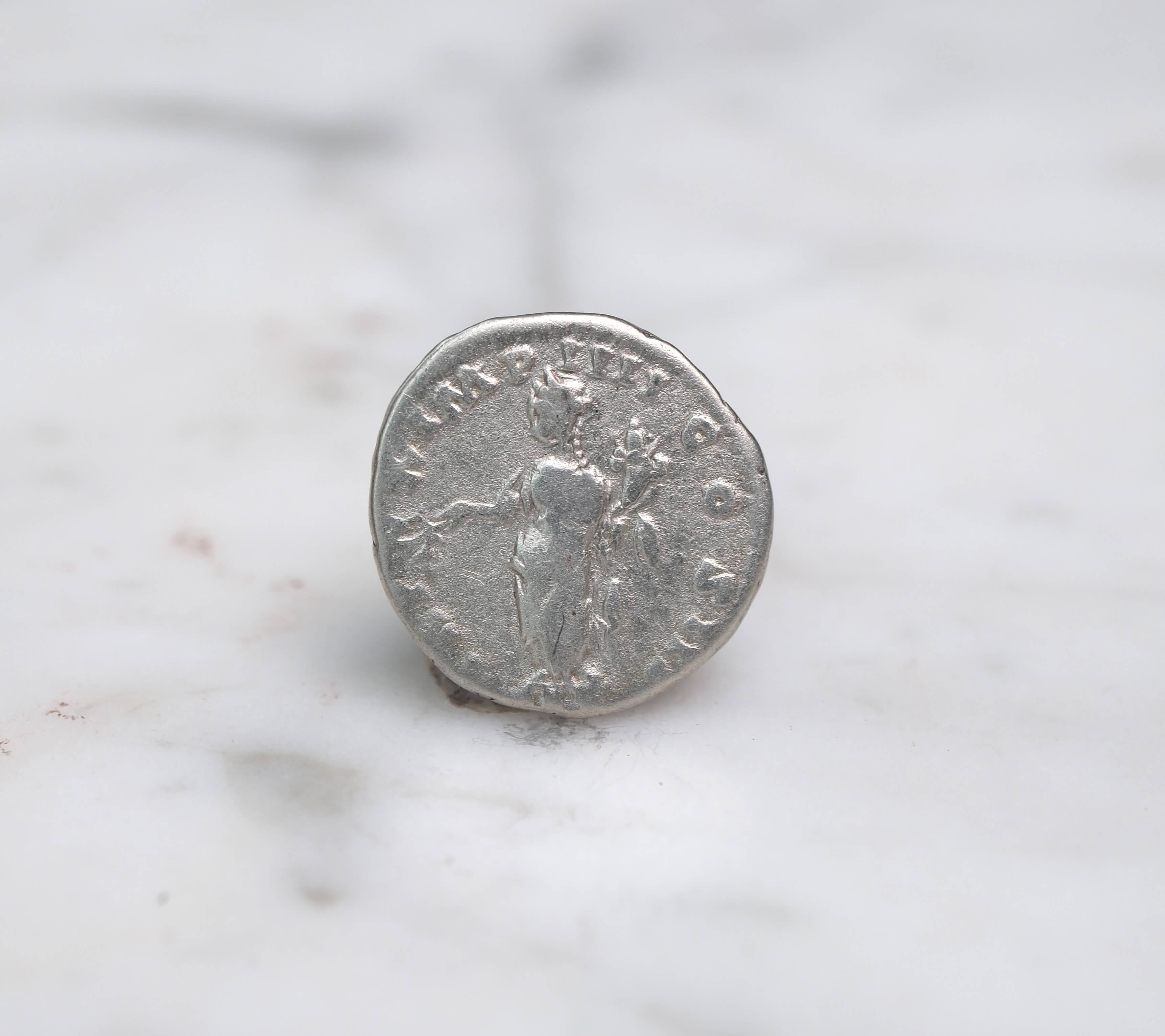 Marcus Aurelius Silver Denarius - Pax