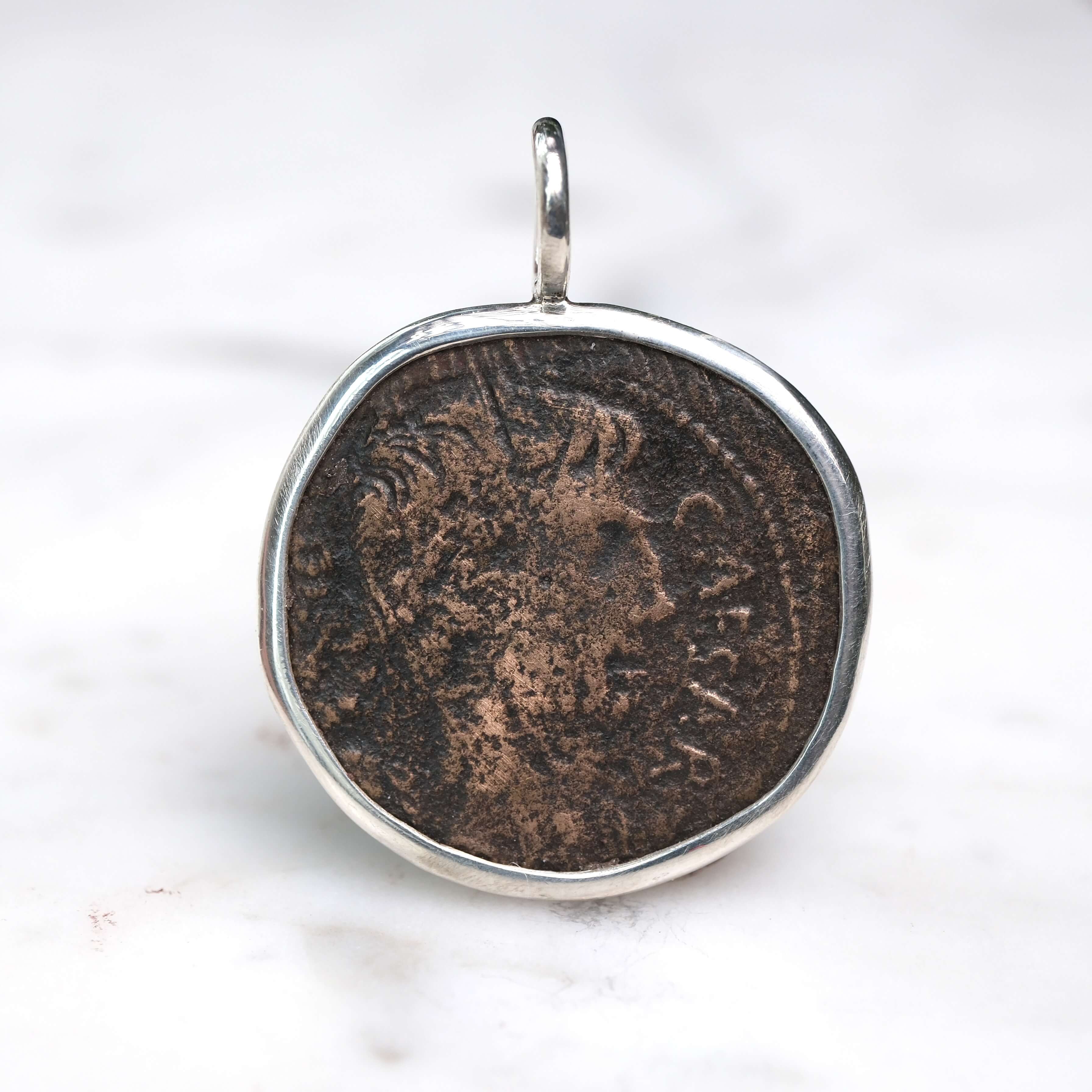 Octavian and Divus Julius Caesar Bronze Sestertius