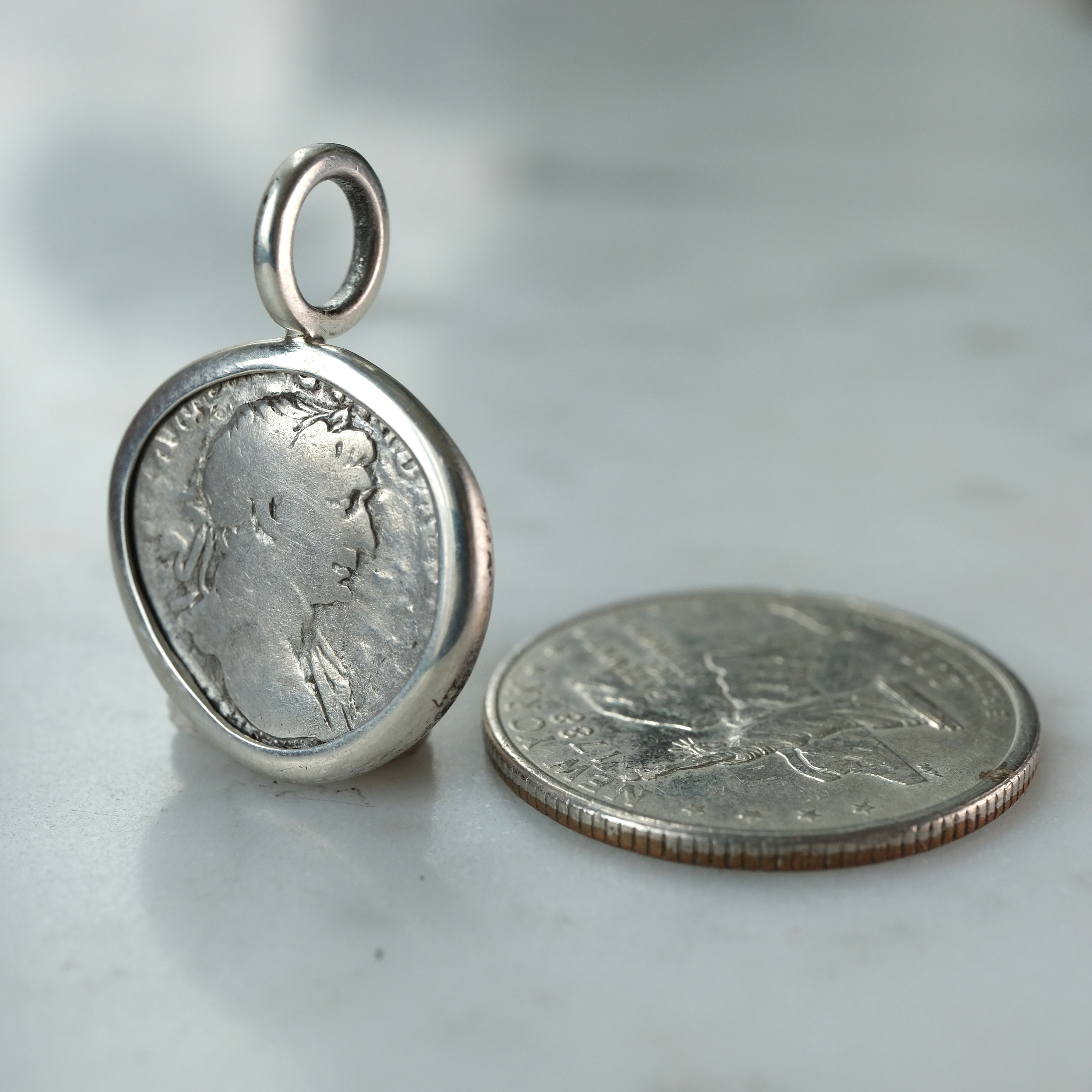 Divus Antoninus Pius Consecration Denarius Pendant | Roman Funeral Monument