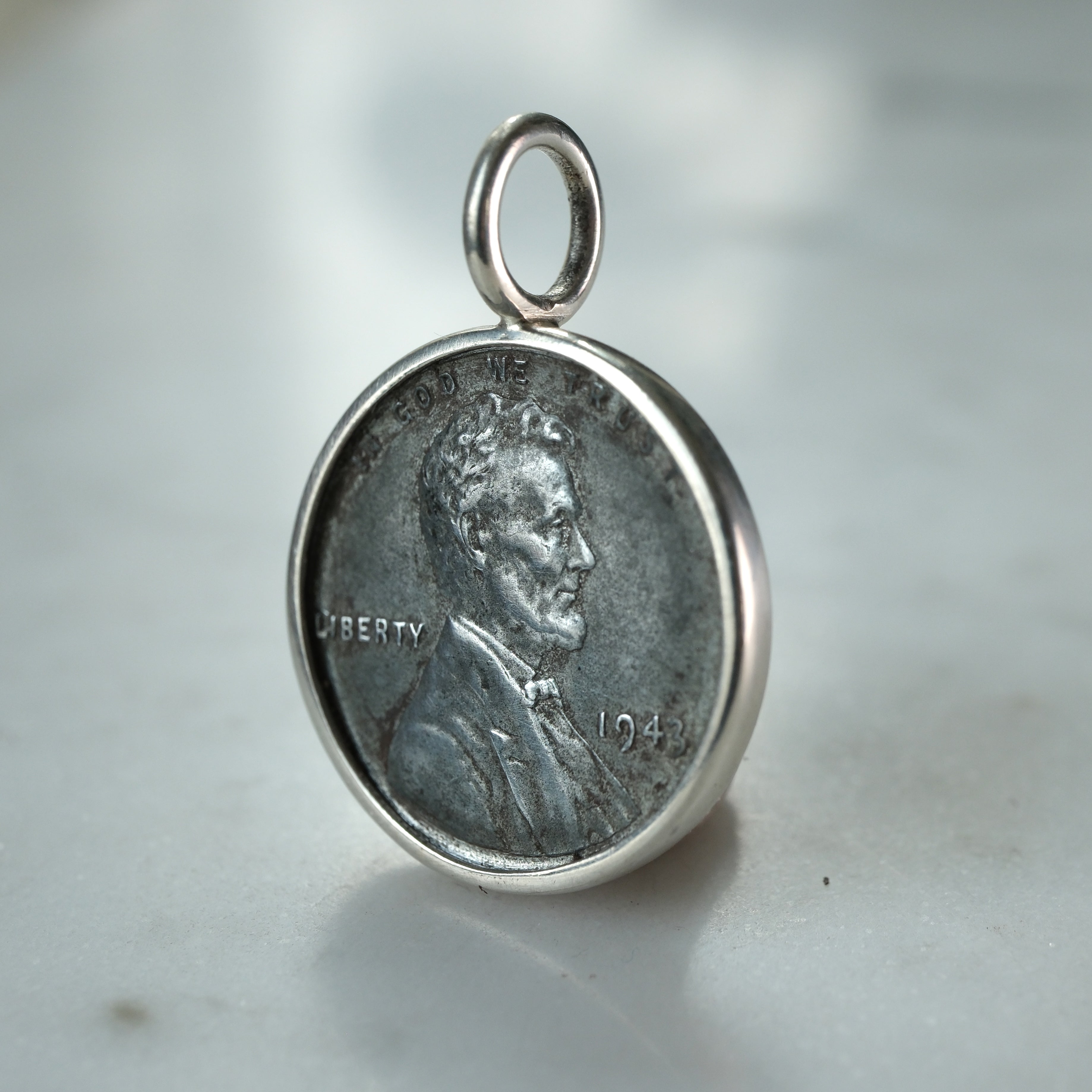 1943 Steel Lincoln Cent Pendant #2