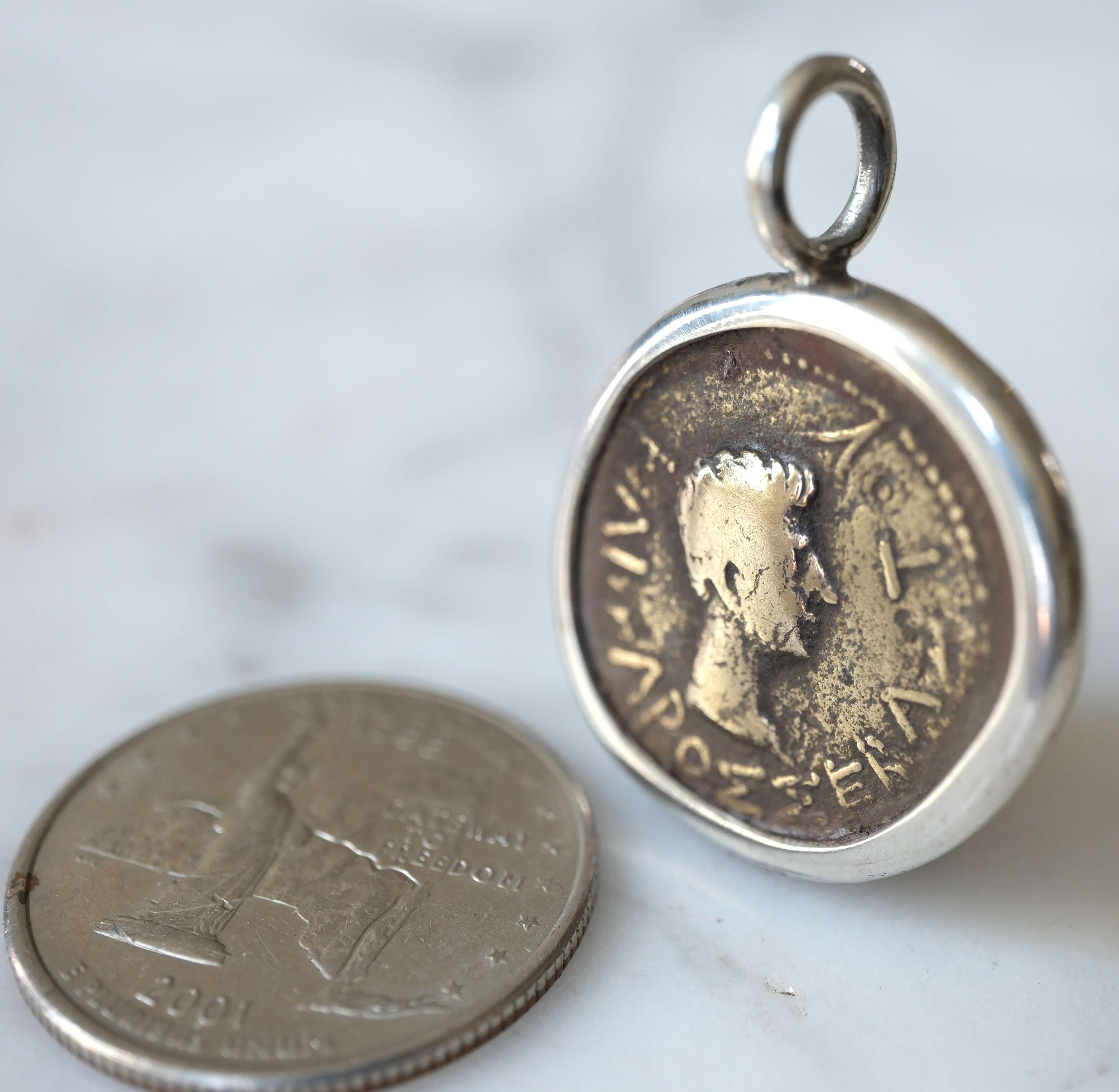 Thrace Bronze of Rhoemetalkes I with Augustus in Silver