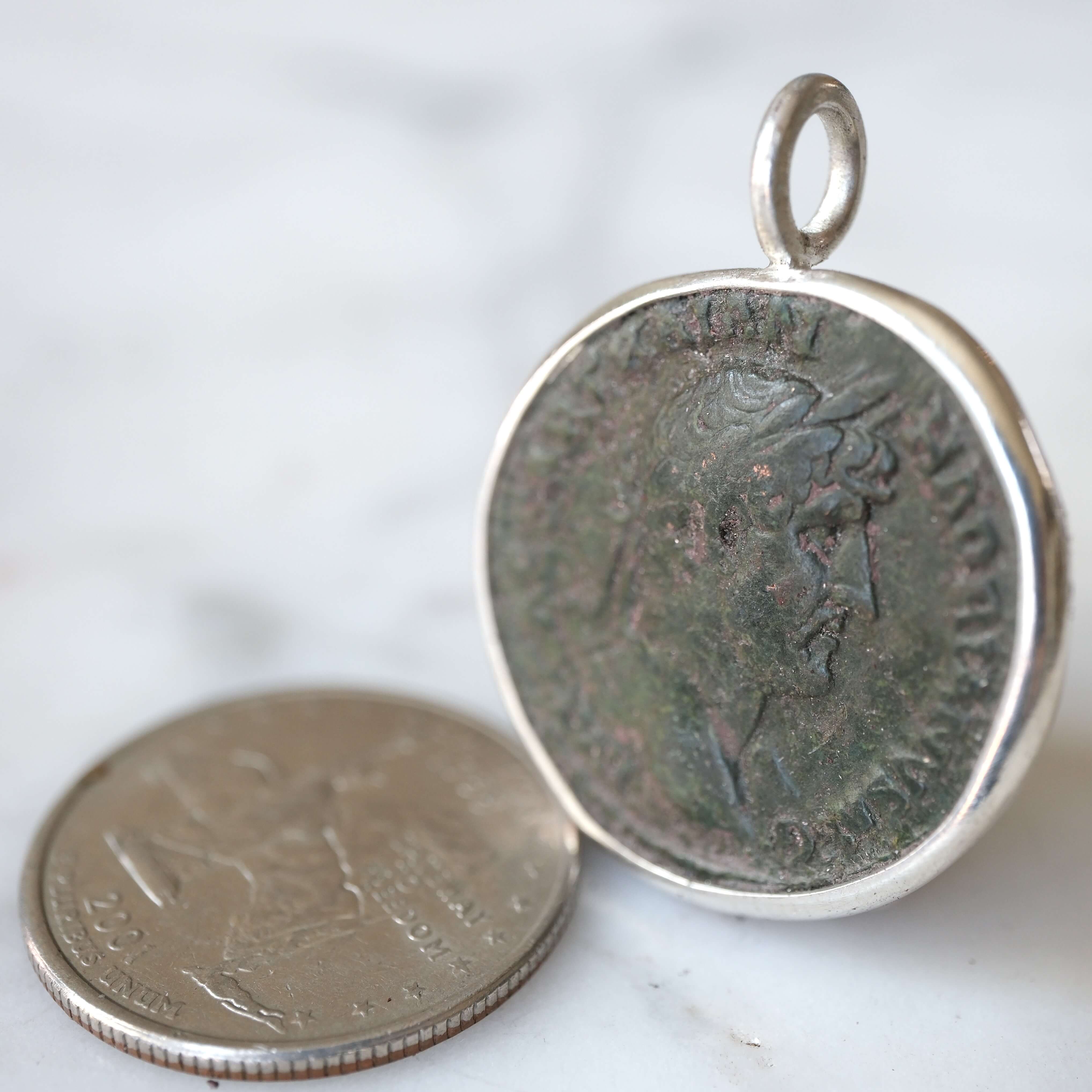 Hadrian As with Pax in Silver