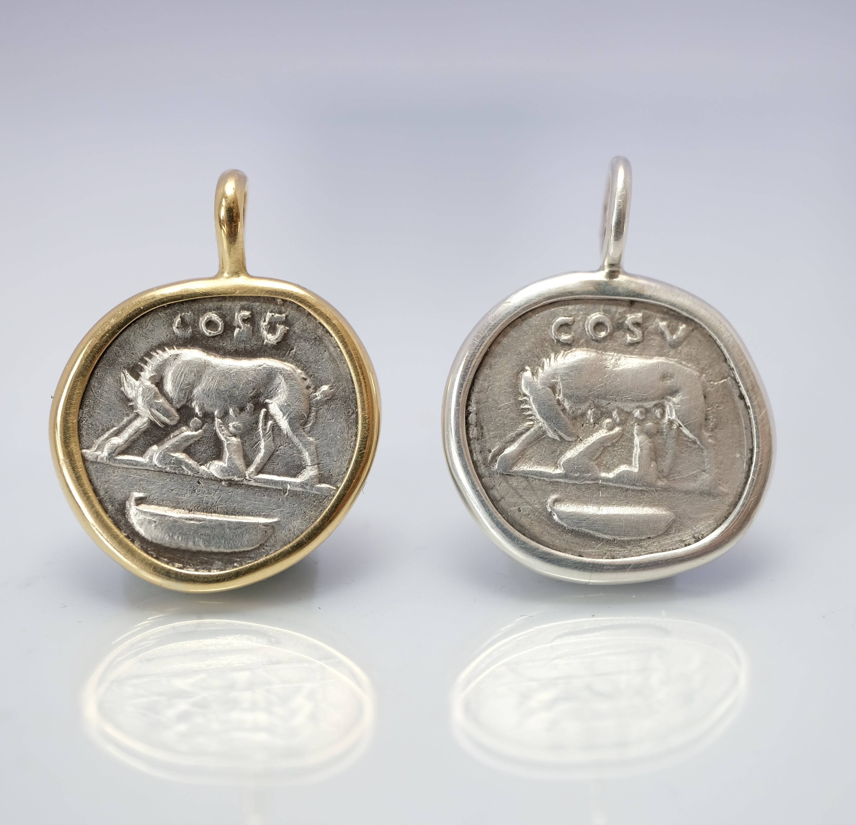 Romulus and Remus – Peregrine Pendants