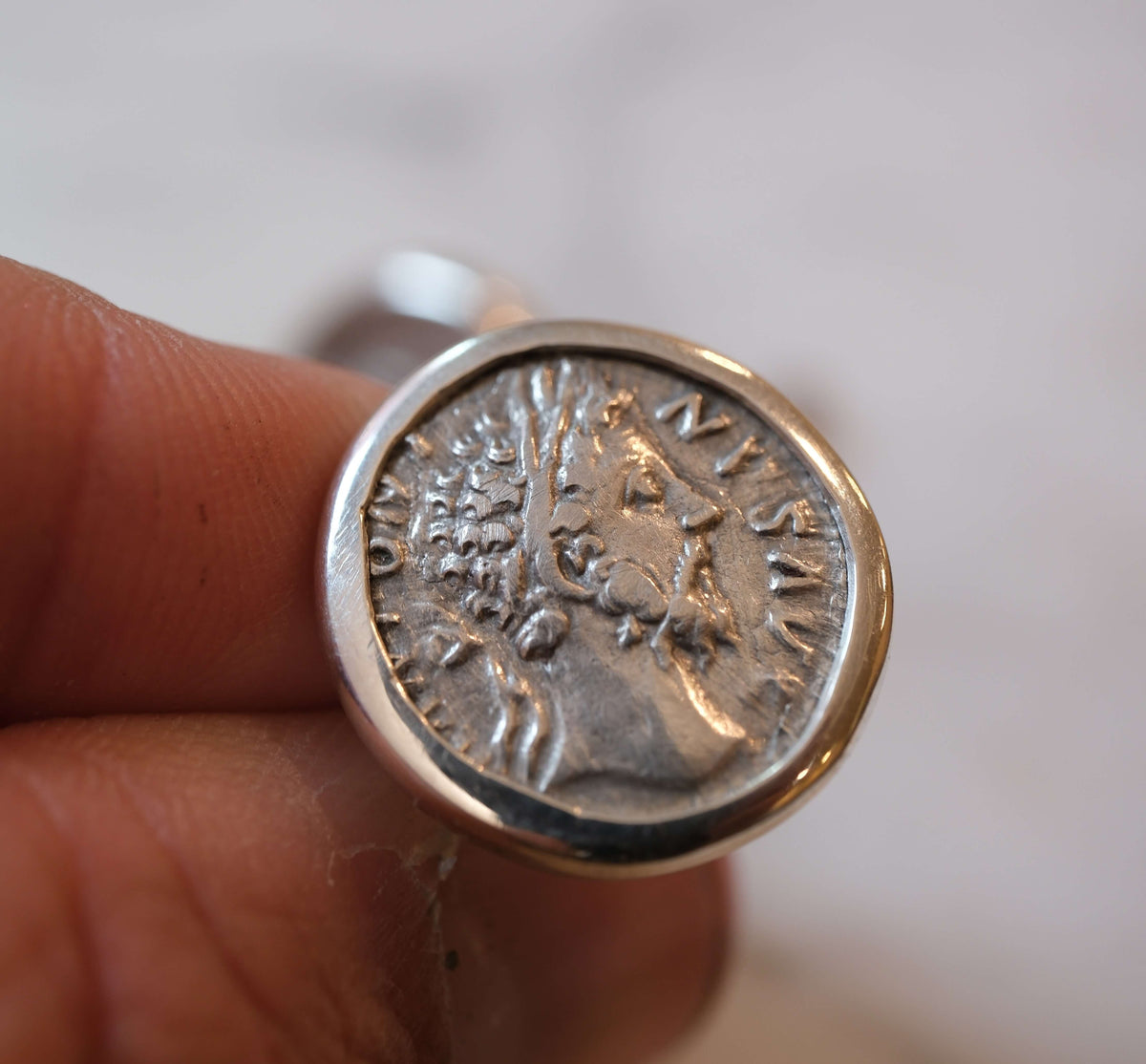 Marcus Aurelius Cufflinks — Two Moments in a Reign