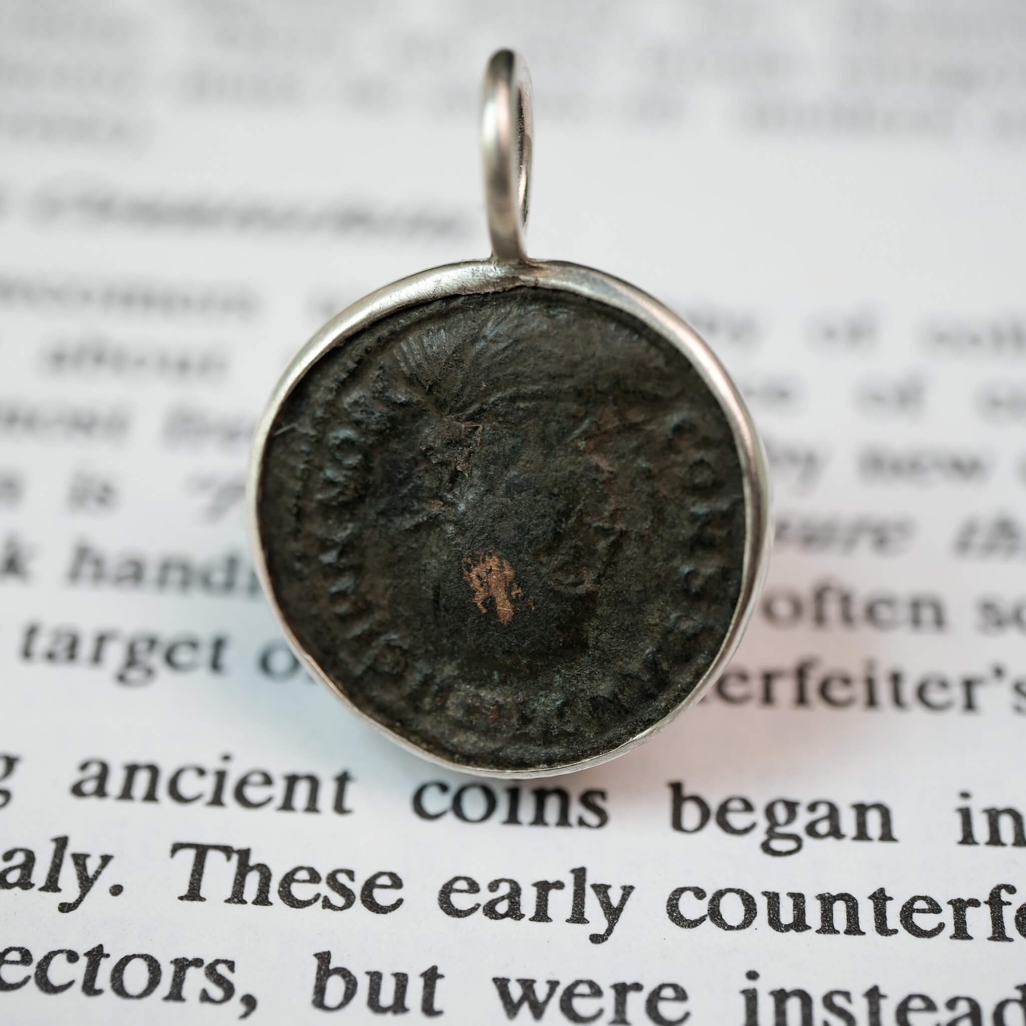 Ten Year Vow | Constantine II, c. 320s AD | Roman Coin in Sterling Silver