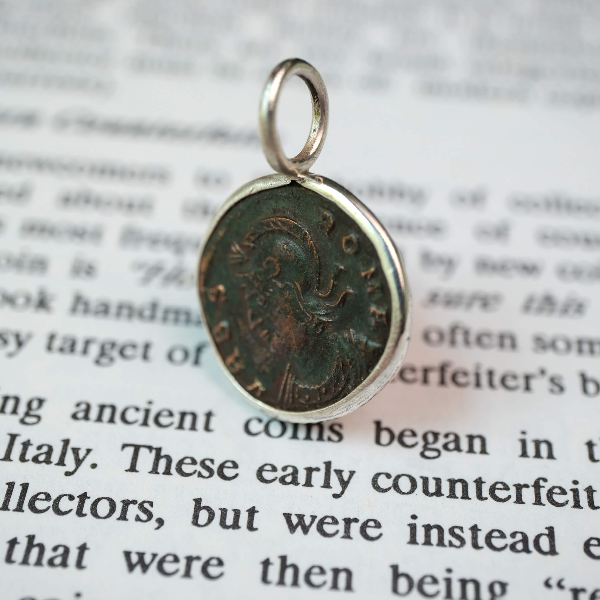 Rome’s Origin Story – Constantine I Commemorative Follis Pendant in Sterling Silver