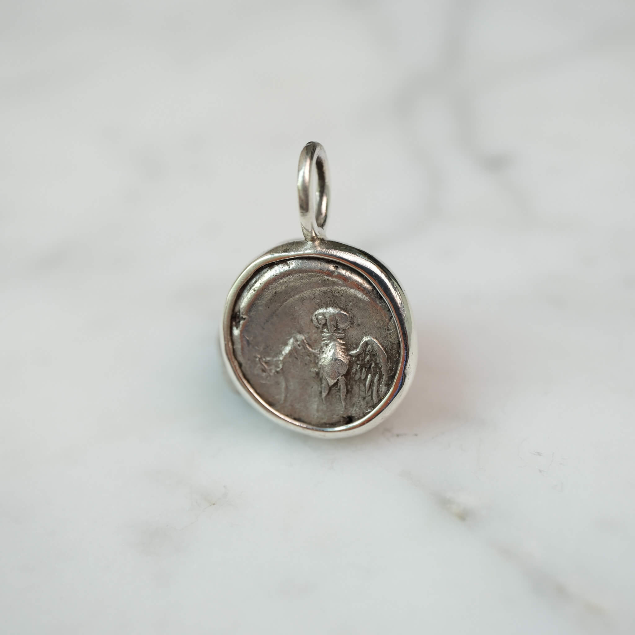 Hera and the Owl | Amisos, Pontus c. 200 BC | Silver Drachm in Sterling Silver
