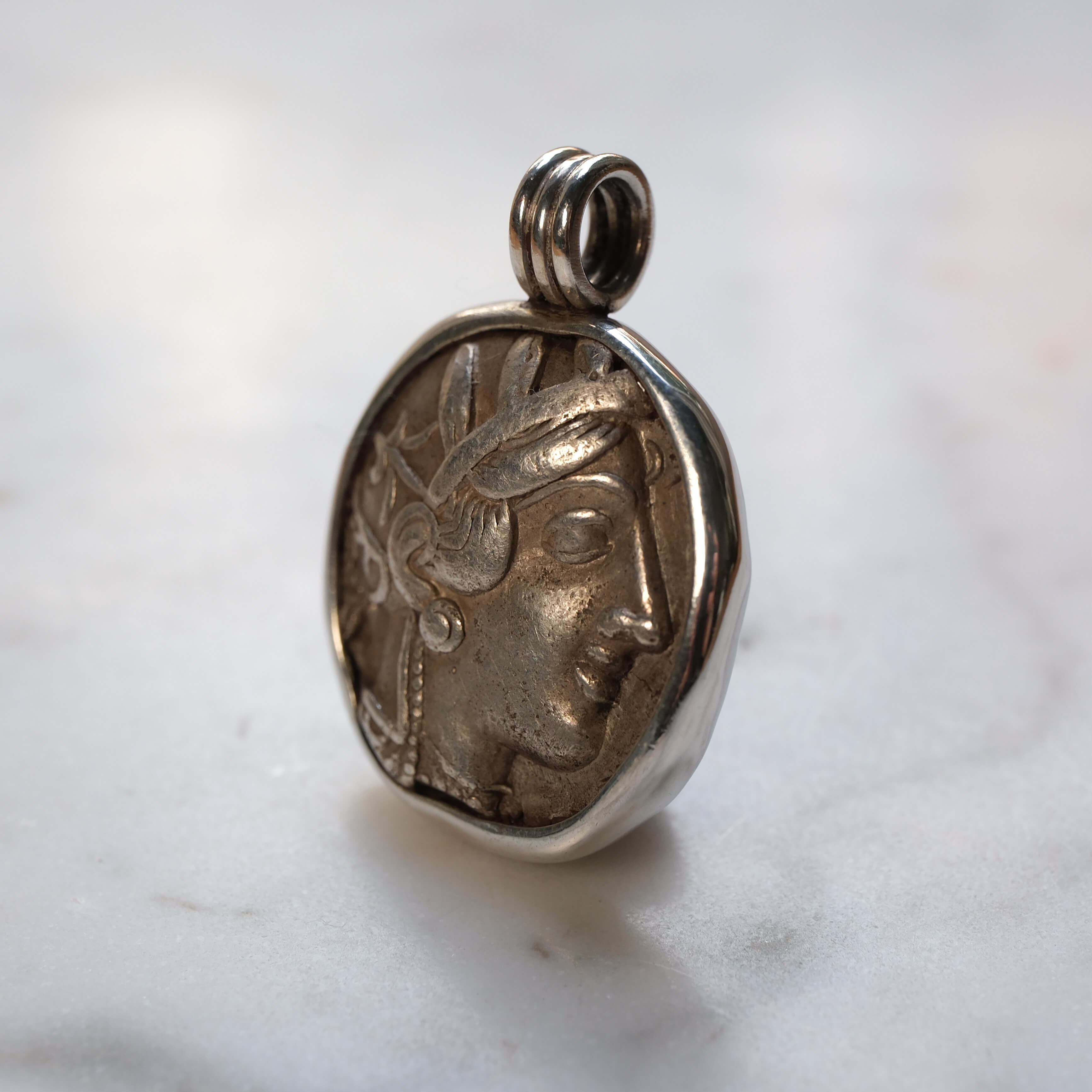 Athenian Owl set in Silver