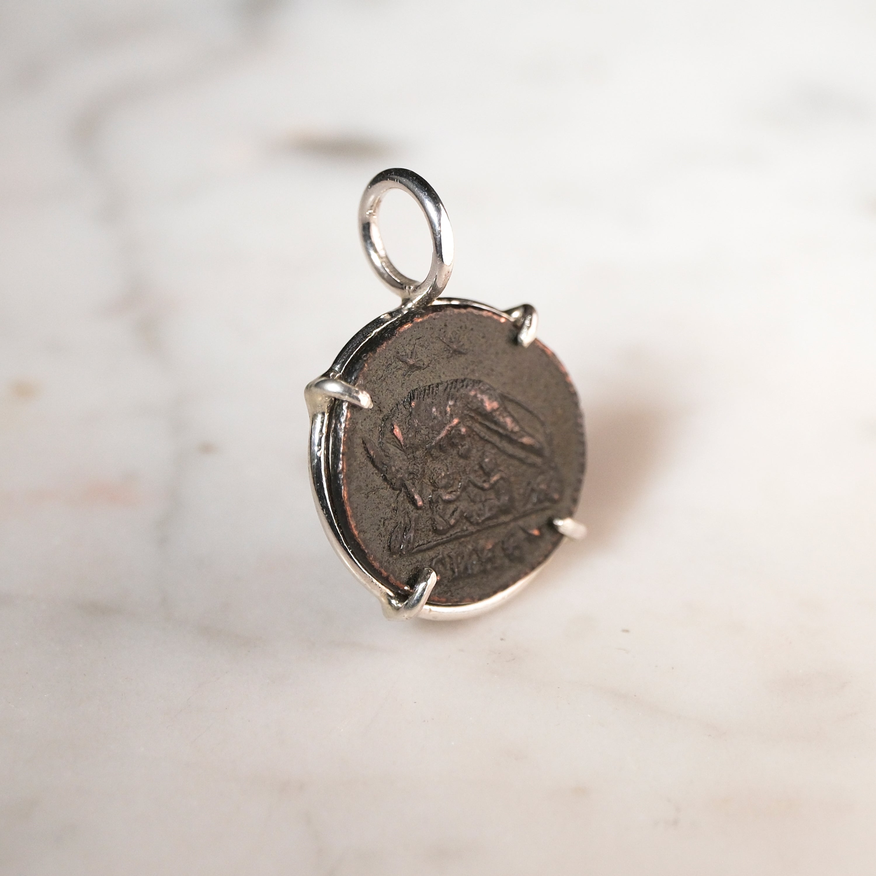 Constantine I – Romulus and Remus Bronze in Sterling Silver