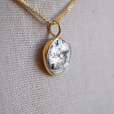 Athenian Owl Silver Drachm in Gold