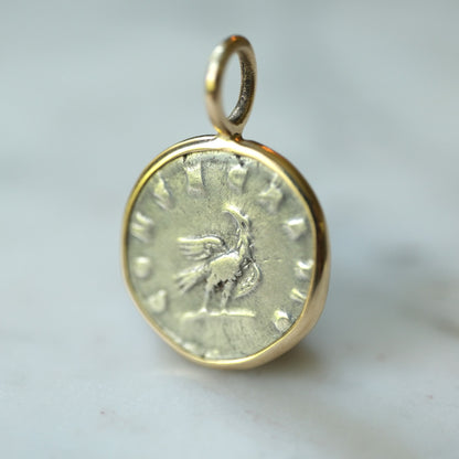 For Melissa - Marcus Aurelius in 14k with 14k Gold Chain