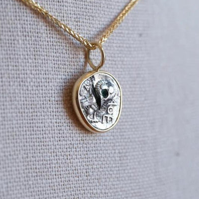 Athenian Owl Silver Drachm in Gold