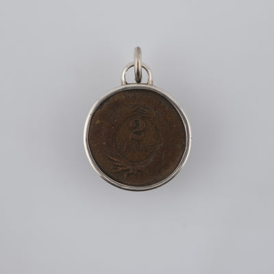 Union and Unity | United States, 1864 | Civil War Two-Cent Coin in Sterling Silver