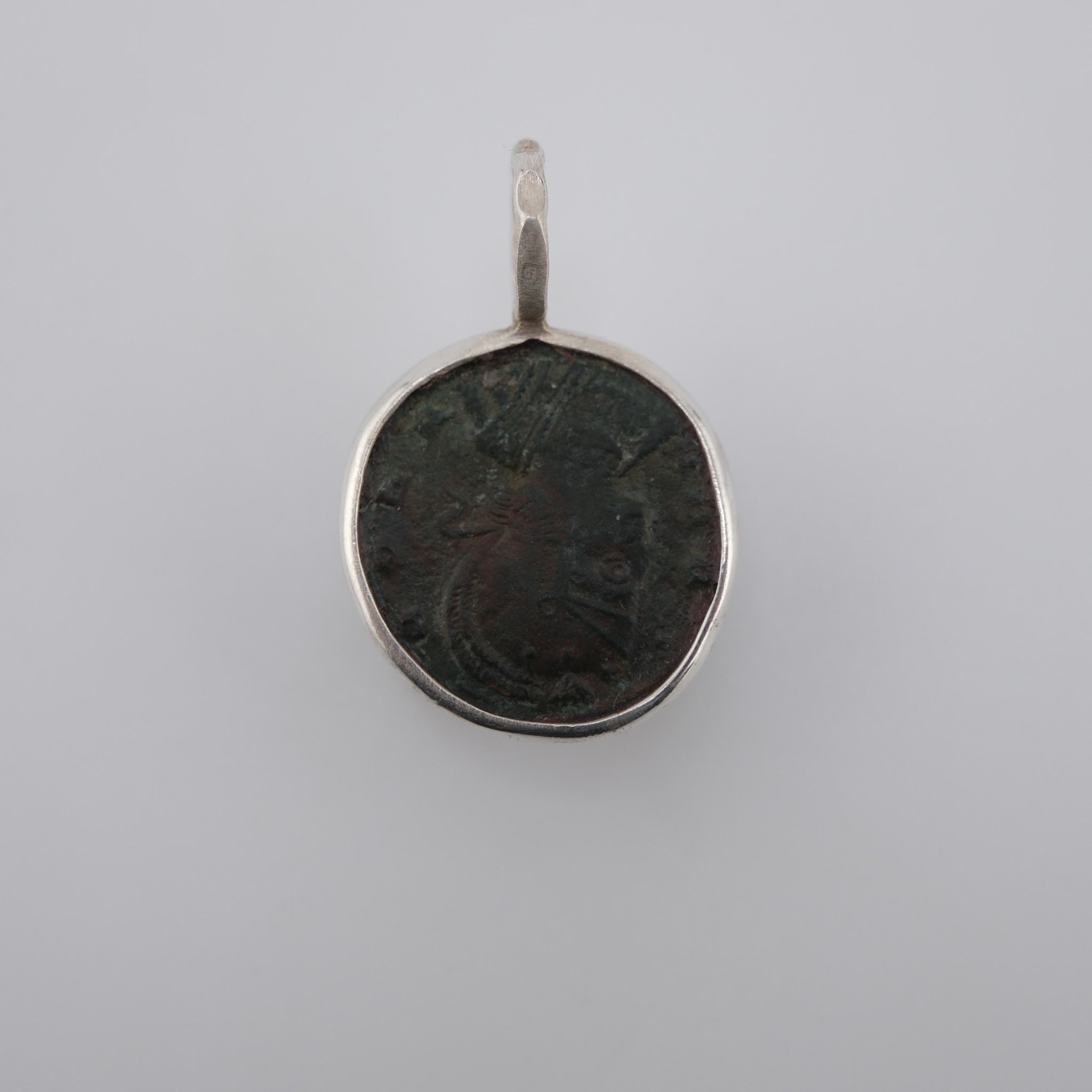 Romulus and Remus – 4th Century Bronze Coin Pendant in Sterling Silver
