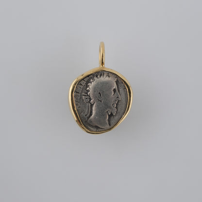 Wisdom and Victory | Marcus Aurelius, AD 170–171 | Silver Denarius in 18k Gold