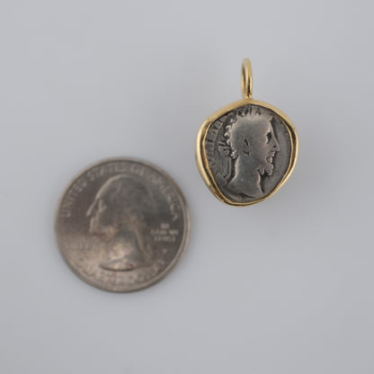 Wisdom and Victory | Marcus Aurelius, AD 170–171 | Silver Denarius in 18k Gold