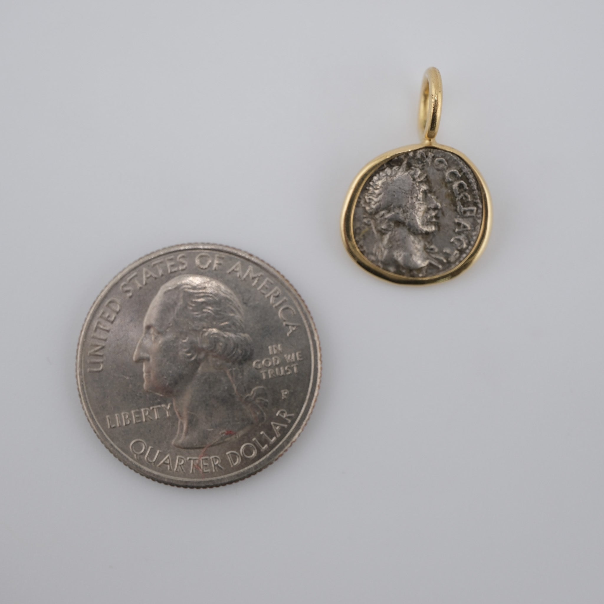 The Emperor & the Club | Hadrian, AD 120/1 | Silver Hemidrachm in Sterling Silver
