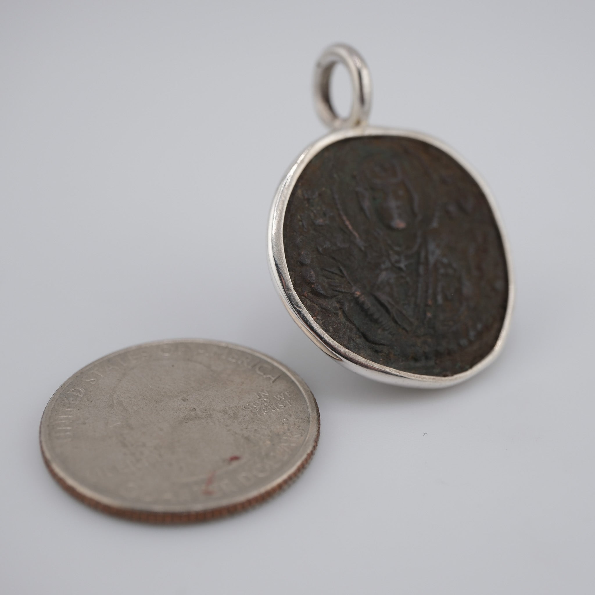 Byzantine Christ Portrait in Silver