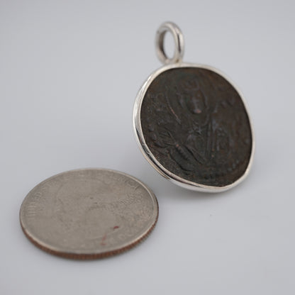 Byzantine Christ Portrait in Silver