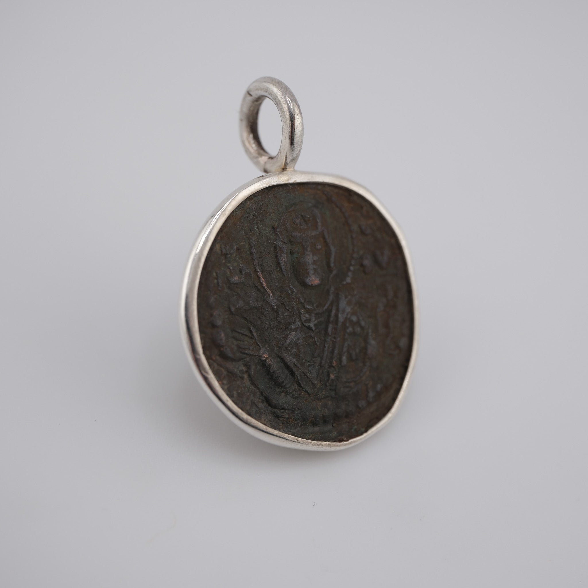 Byzantine Christ Portrait in Silver