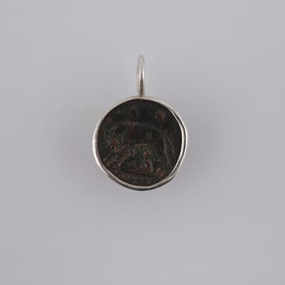 Rome’s Origin Story – Constantine I Commemorative Follis Pendant in Sterling Silver