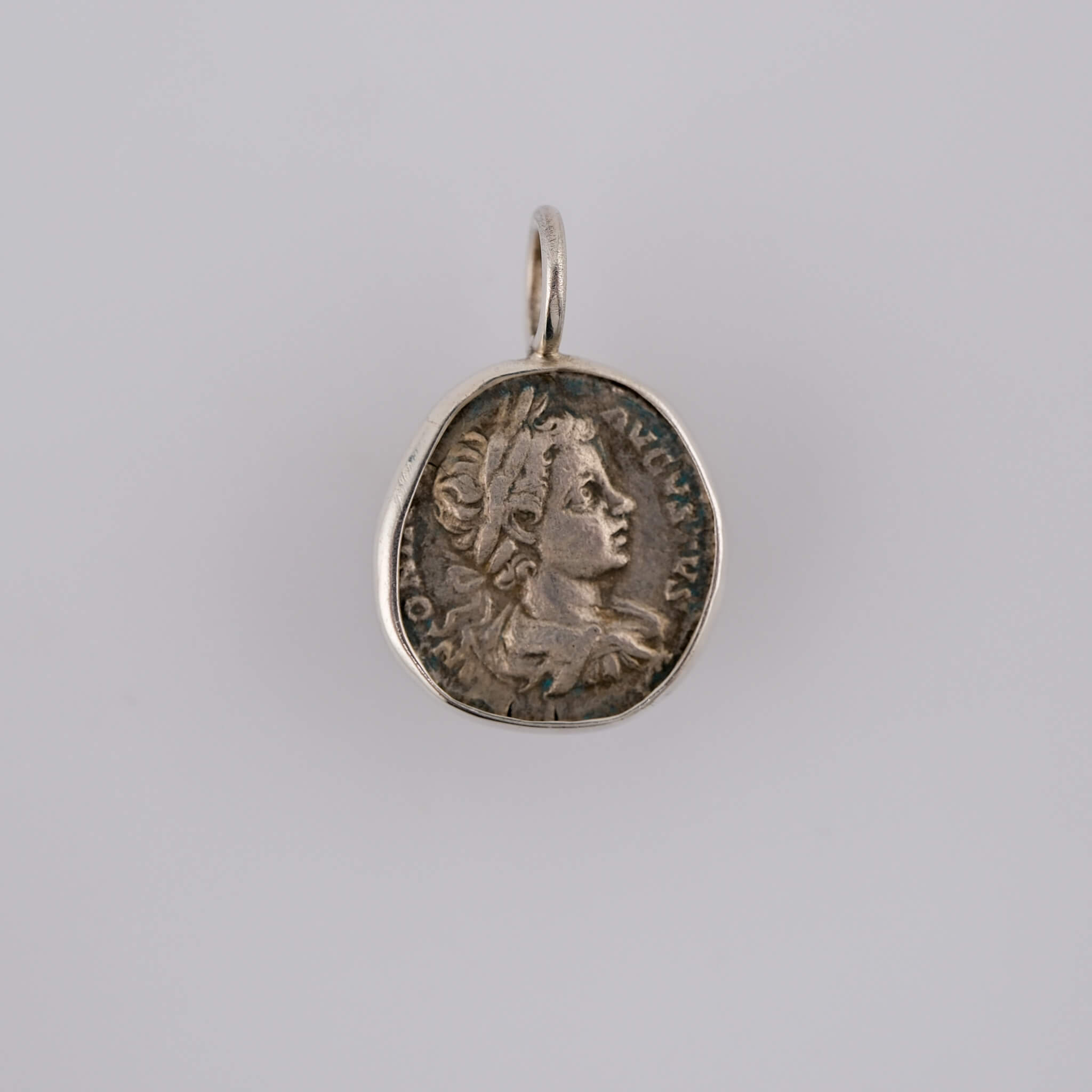 Geta – Roman Silver Denarius Pendant in Sterling Silver (Struck c. 198–208 AD)