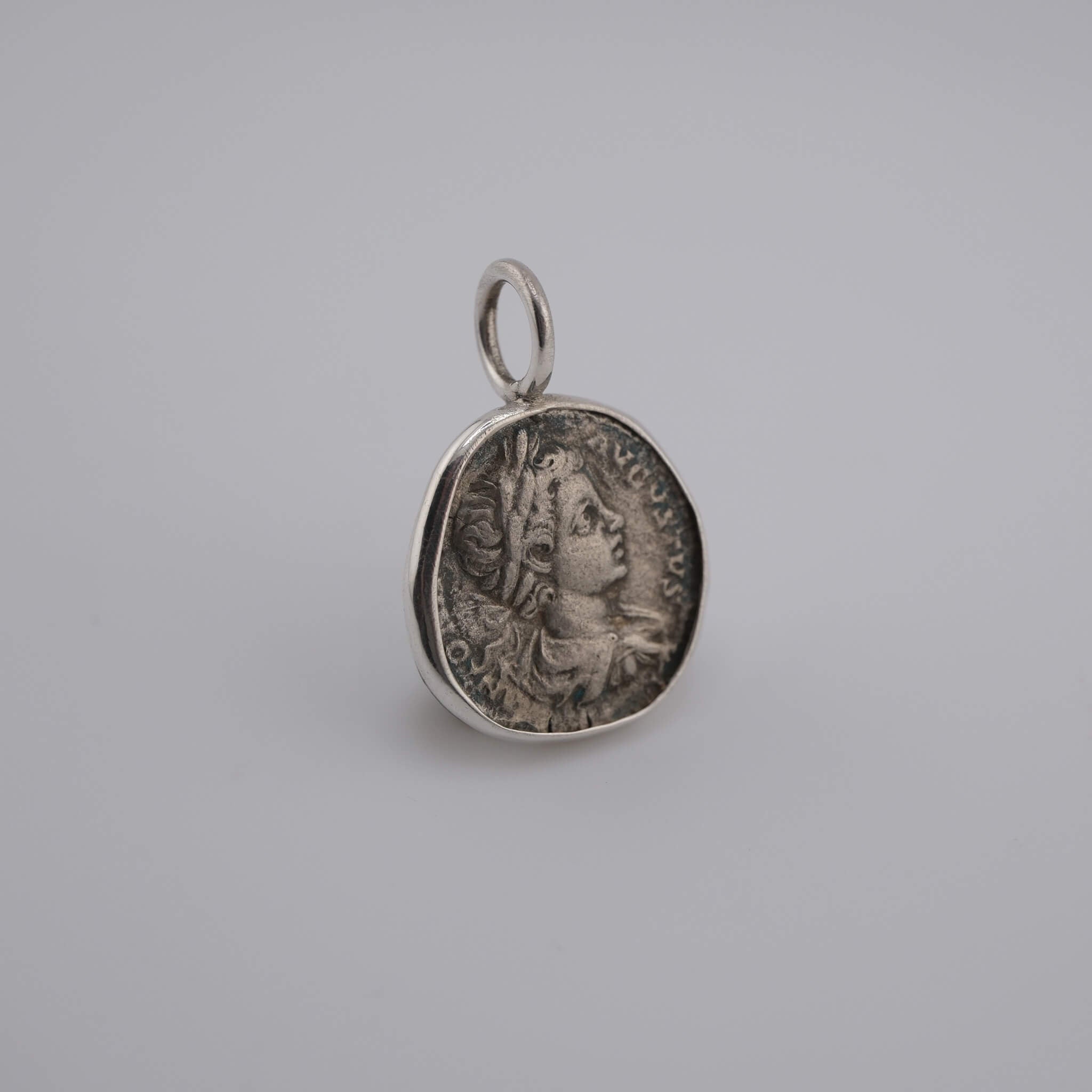 Geta – Roman Silver Denarius Pendant in Sterling Silver (Struck c. 198–208 AD)
