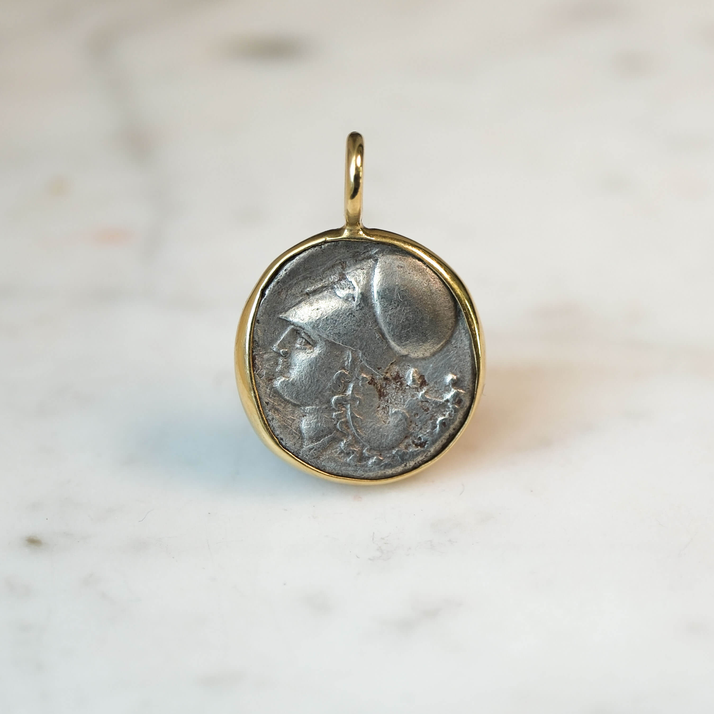 Corinthian Stater Pendant in 18k Gold