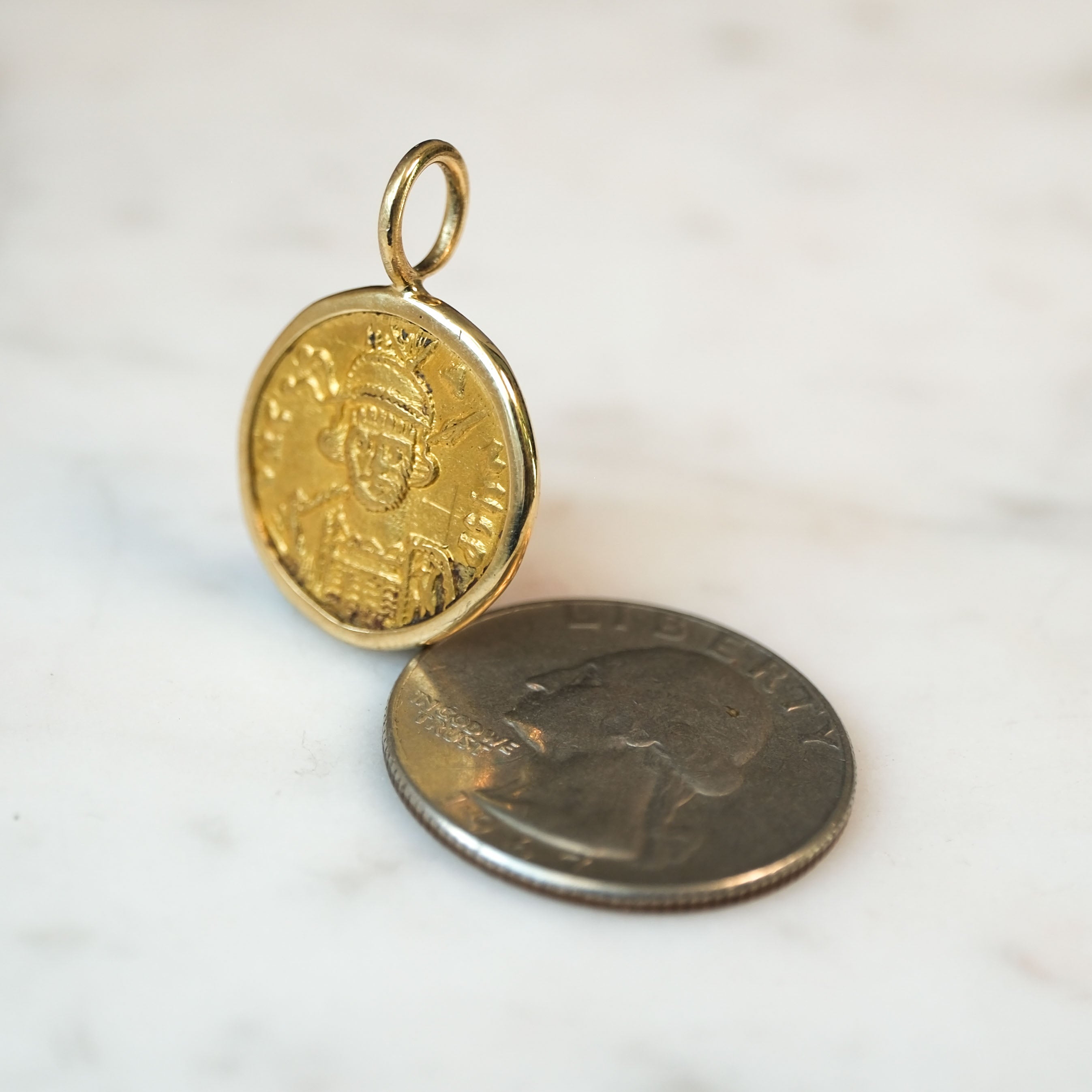 Solidus of Constantinus IV Pogonatus, c. 668 to 685 AD