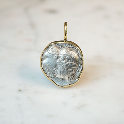 Athenian Owl Silver Drachm in Gold #1