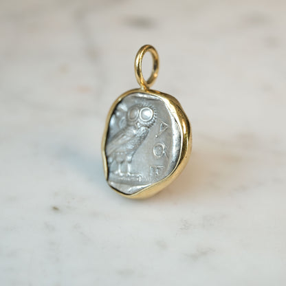 Athenian Owl Silver Drachm in Gold #1