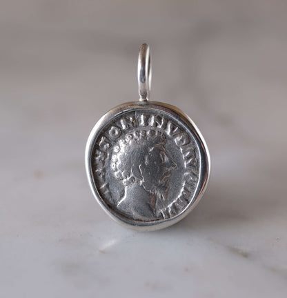 Marcus Aurelius Silver Denarius - Providentia