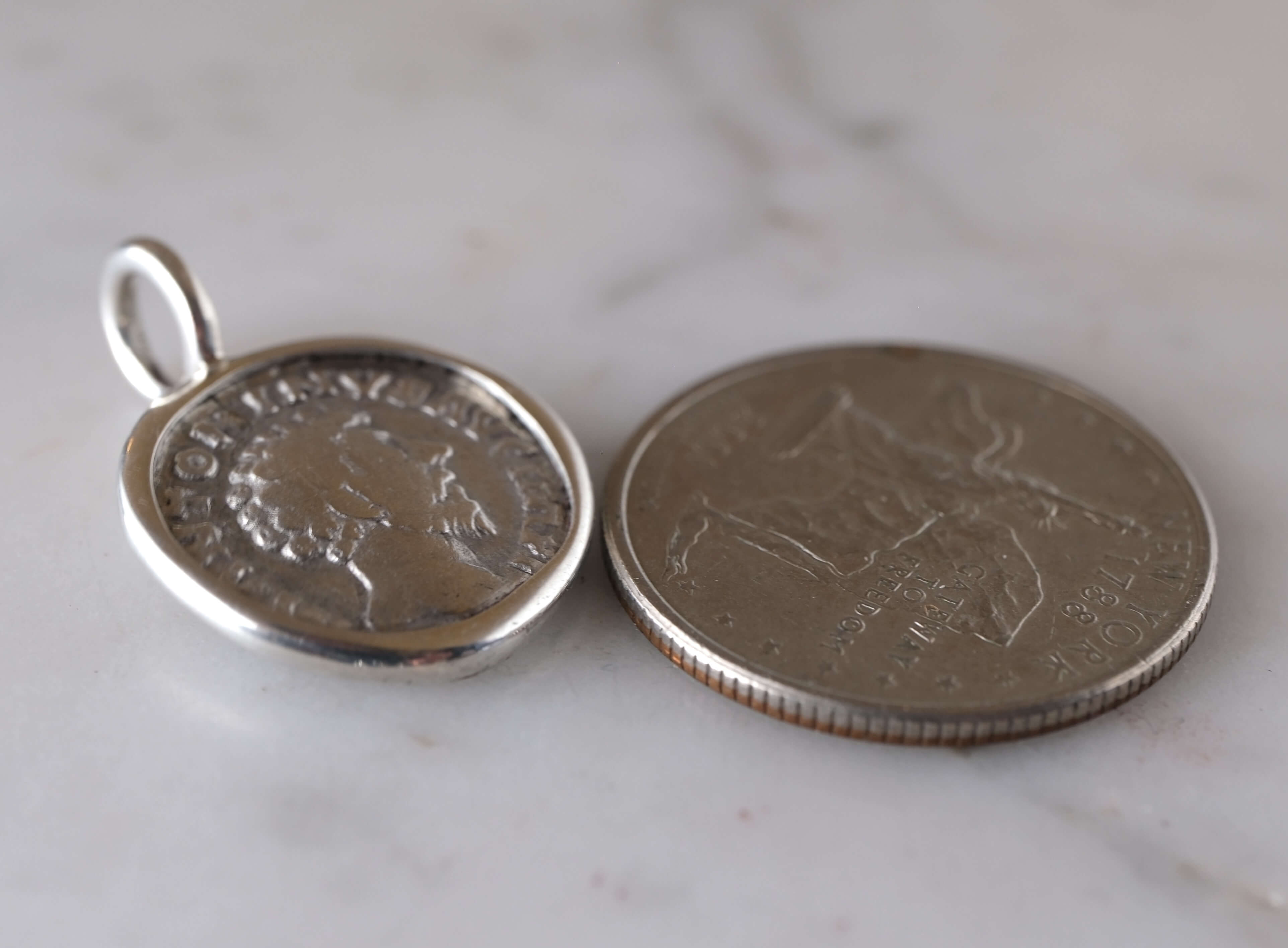 Marcus Aurelius Silver Denarius - Providentia