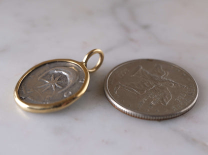 Hadrian, Moon & Star in Gold