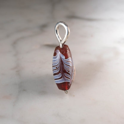 Roman Hand-Blown Glass Bead Pendant