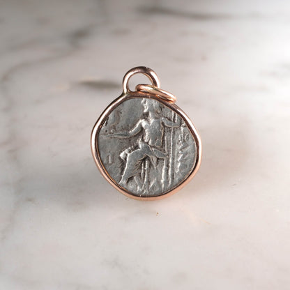 Alexander the Great Silver Drachm in Rose Gold