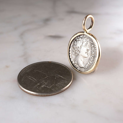 Roman Silver Denarius of Marcus Aurelius