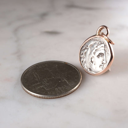 Alexander the Great Silver Drachm in Rose Gold